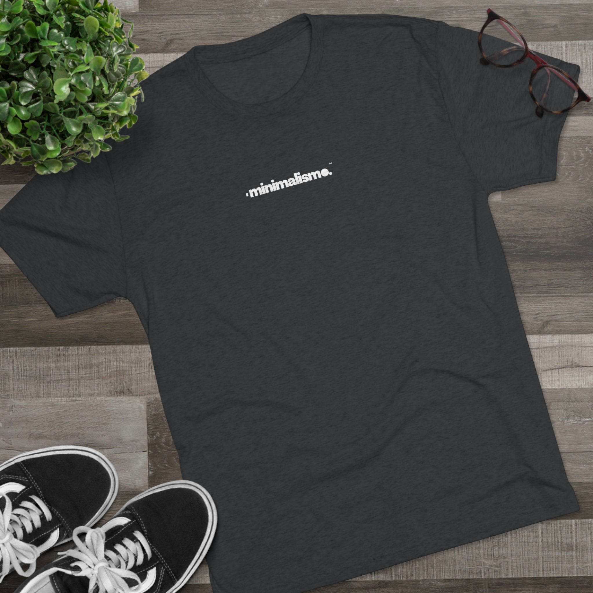 Minimalismo™ Typography | Unisex Tri-Blend Crew Tee 