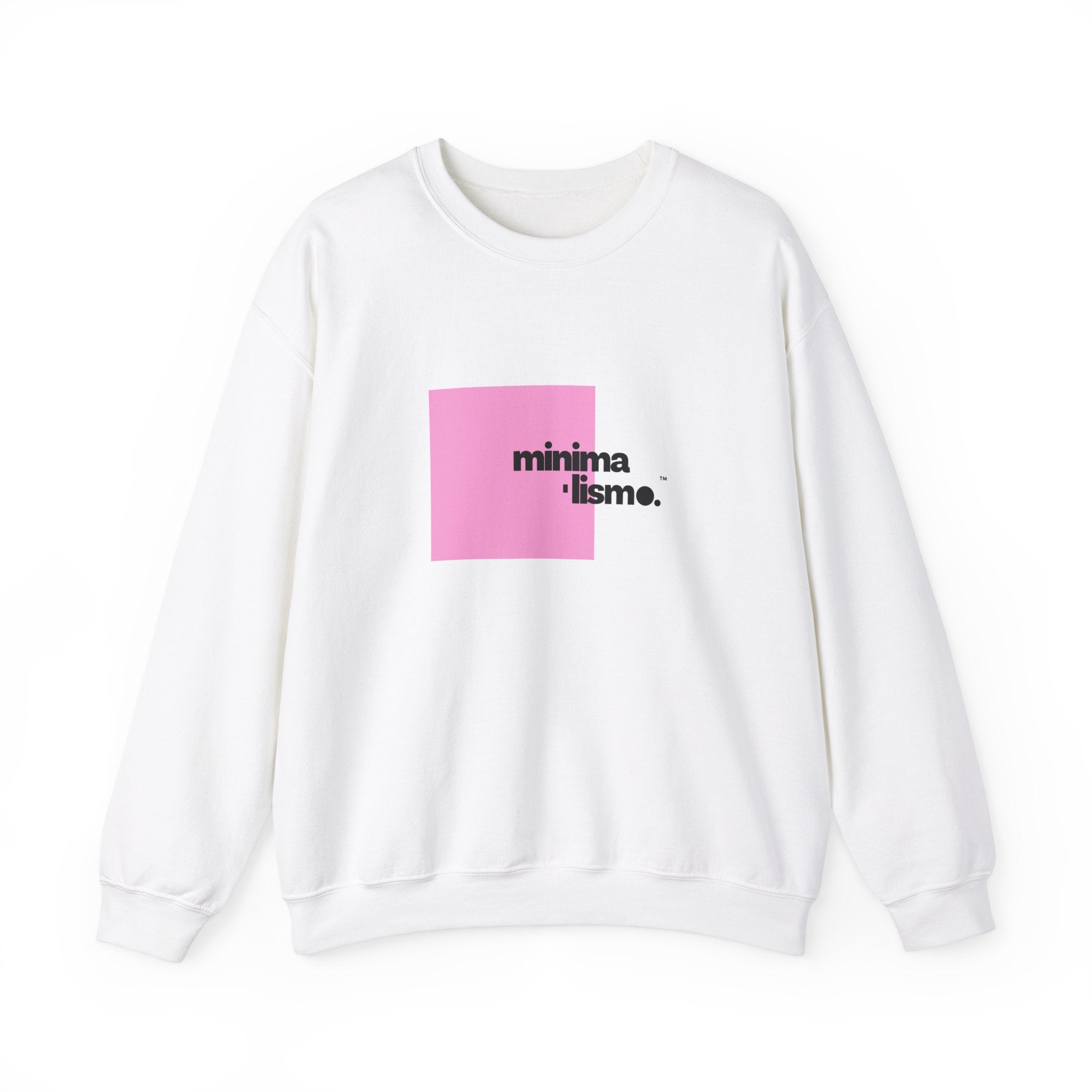 Minimalismo™ | Vibrant Pink Square | Unisex Heavy Blend™ Crewneck Sweatshirt