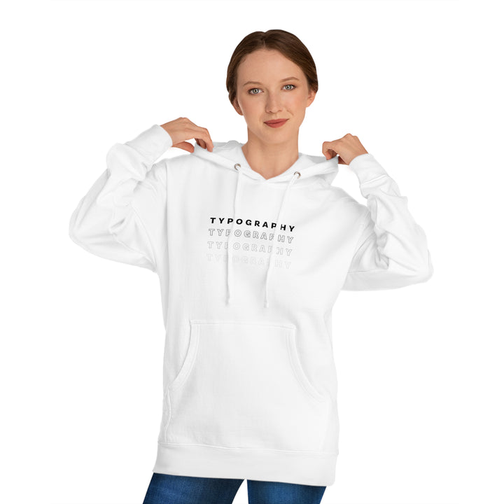 Minimalismo™ Typography Unisex Hooded Sweatshirt