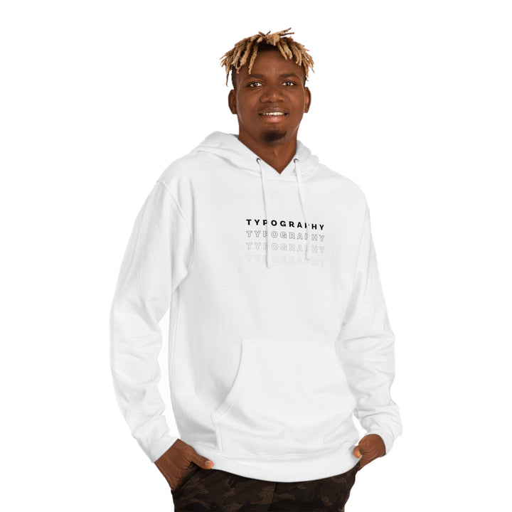 Minimalismo™ Typography Unisex Hooded Sweatshirt