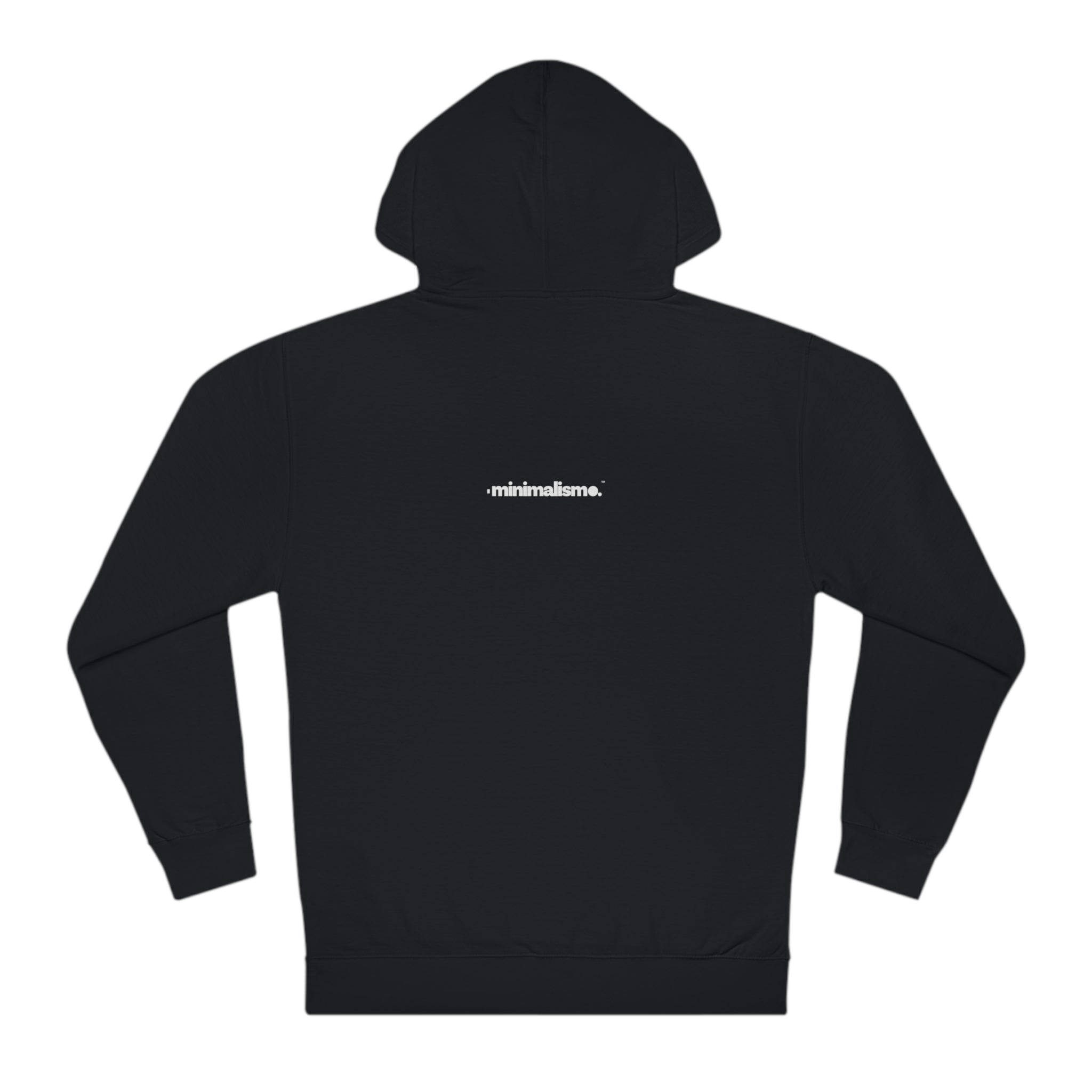 Minimalismo™ Typography Unisex Hooded Sweatshirt Back