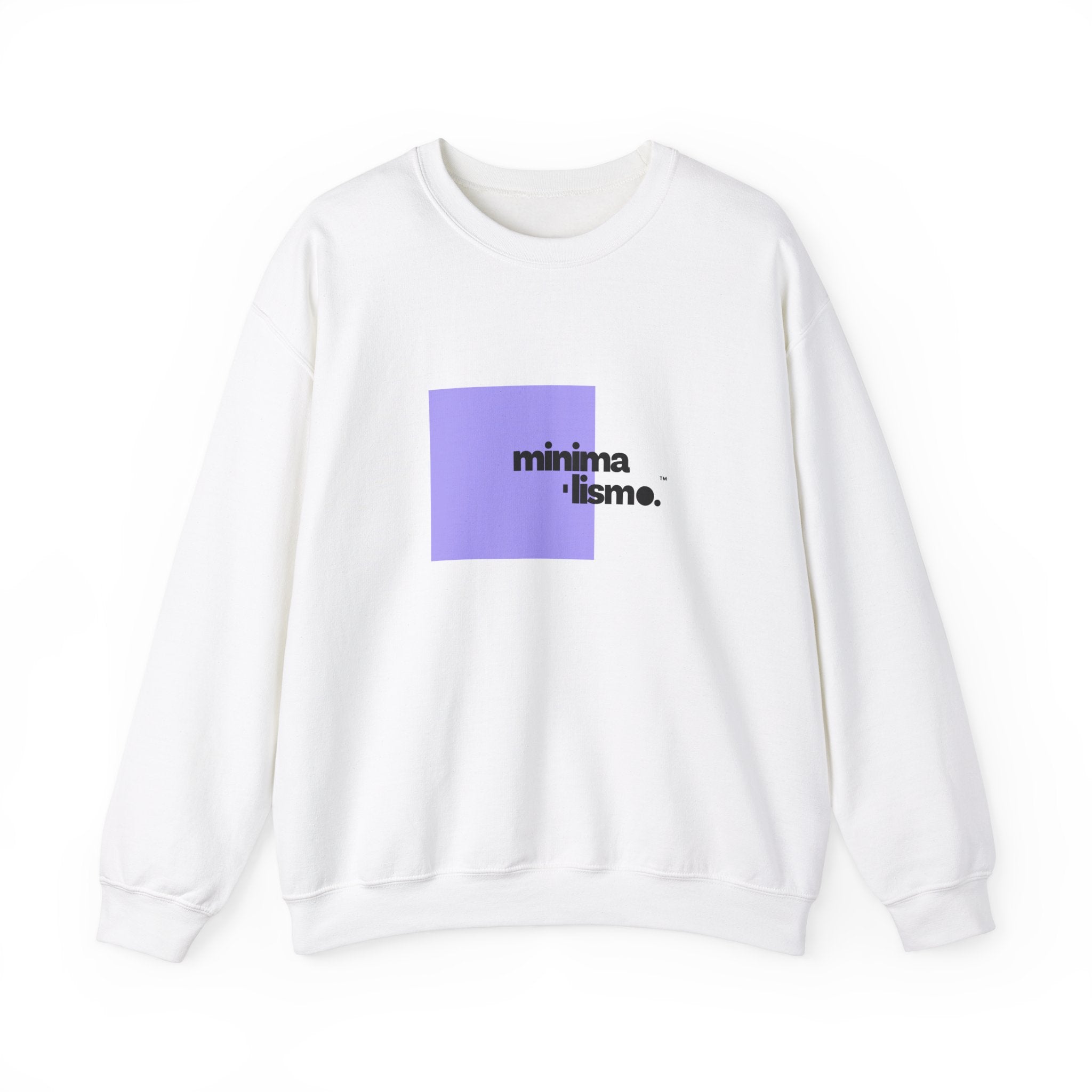 Minimalismo™ | Vibrant Purple Square | Unisex Heavy Blend™ Crewneck Sweatshirt