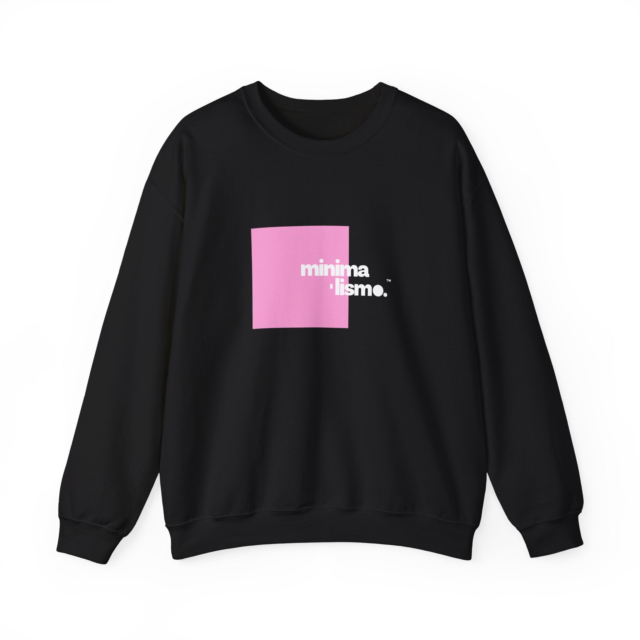 Minimalismo™ | Vibrant Pink Square | Unisex Heavy Blend™ Crewneck Sweatshirt