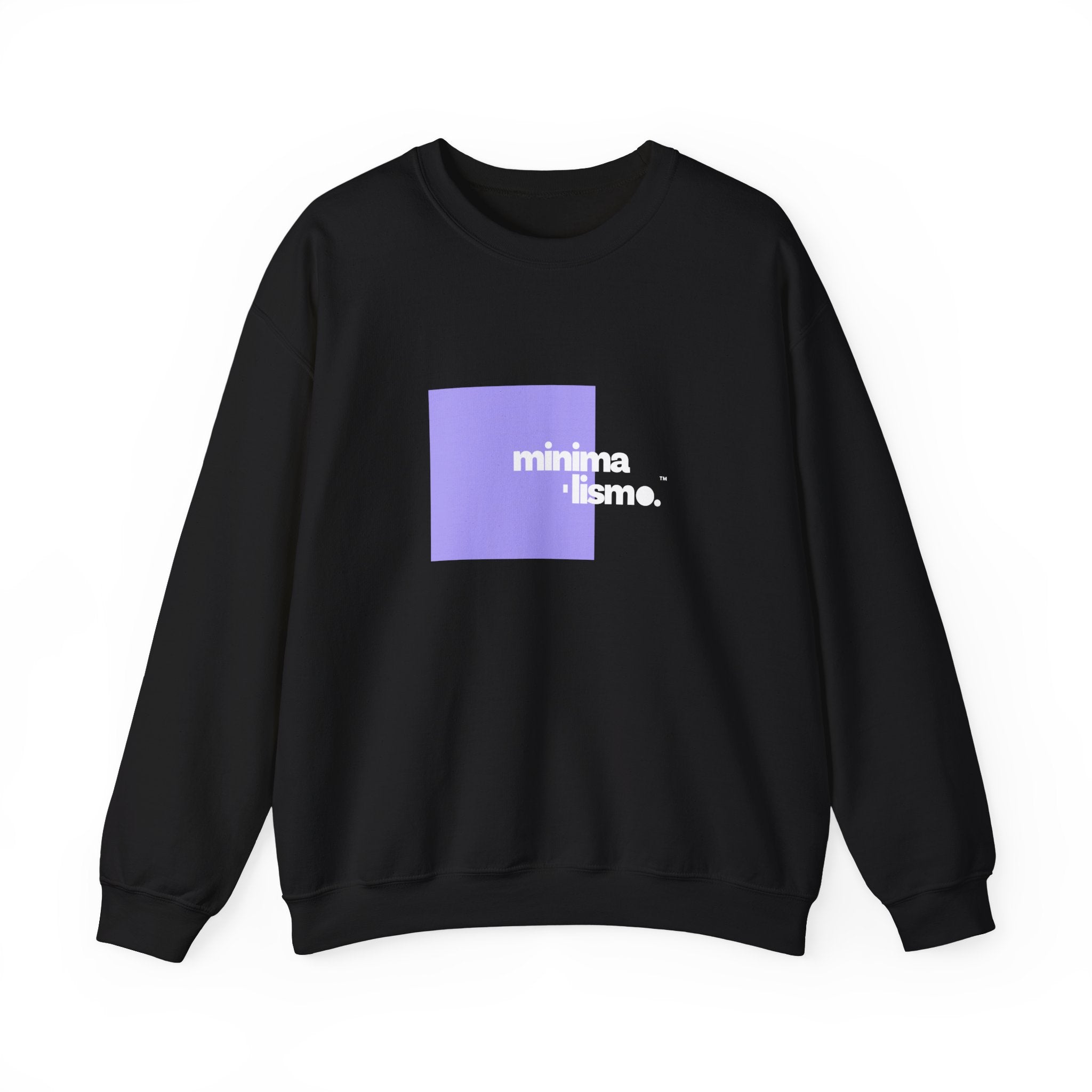 Minimalismo™ | Vibrant Purple Square | Unisex Heavy Blend™ Crewneck Sweatshirt