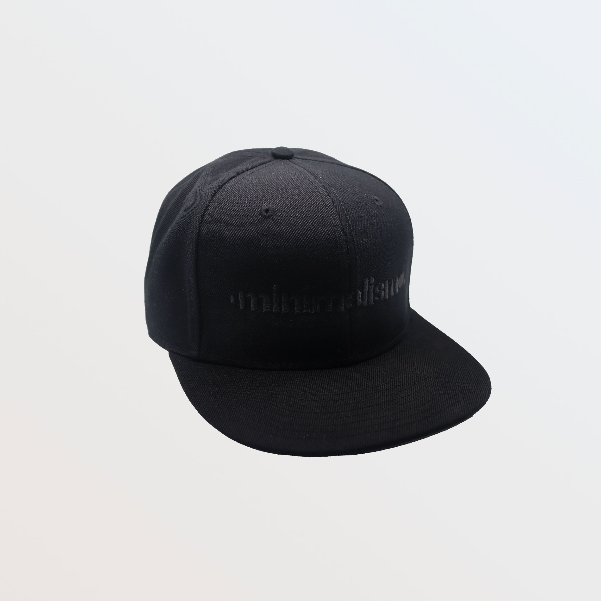 Minimalismo™ | Flat Bill Cap (Black on Black)