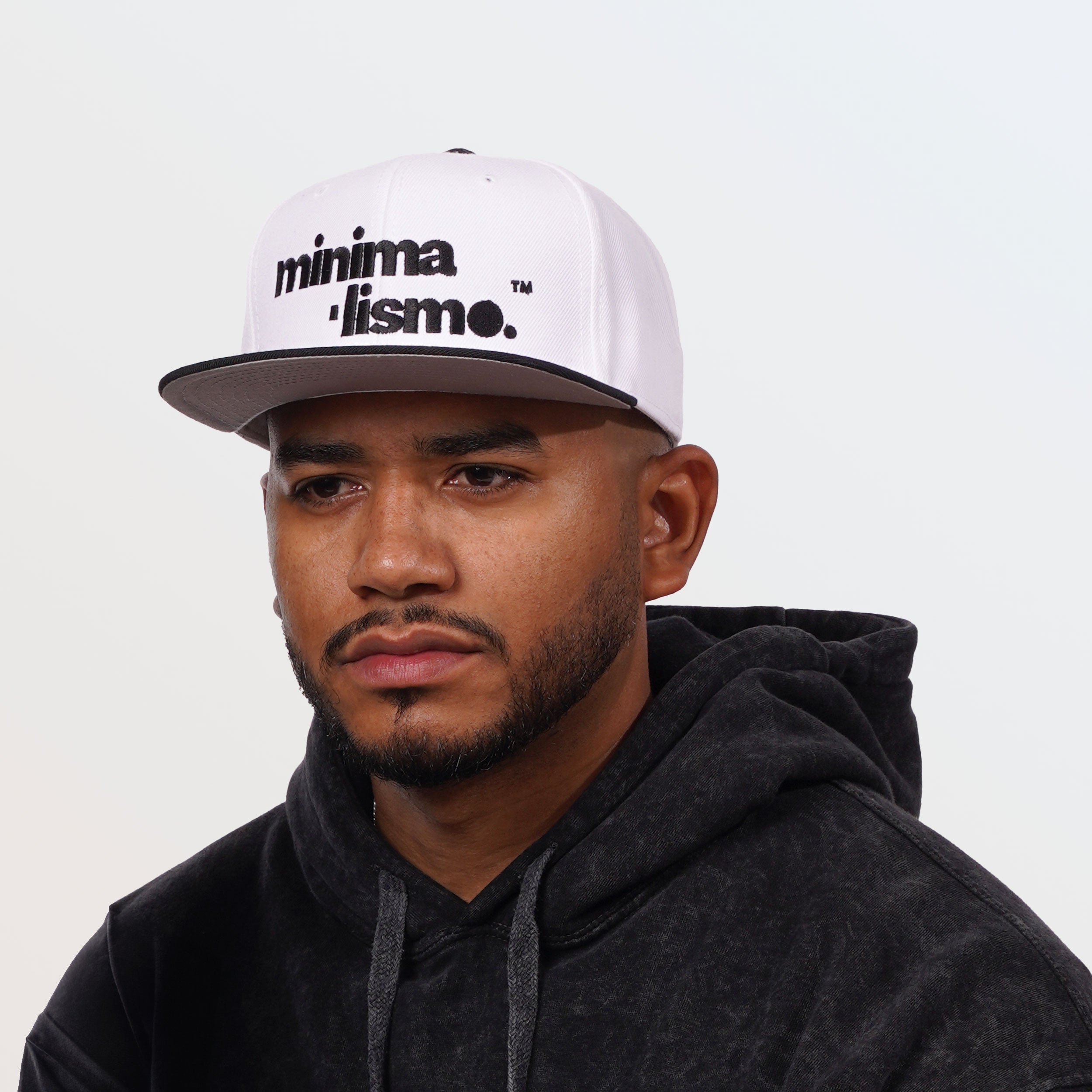 Minimalismo™ Hyphenated Snapback Hat (White)