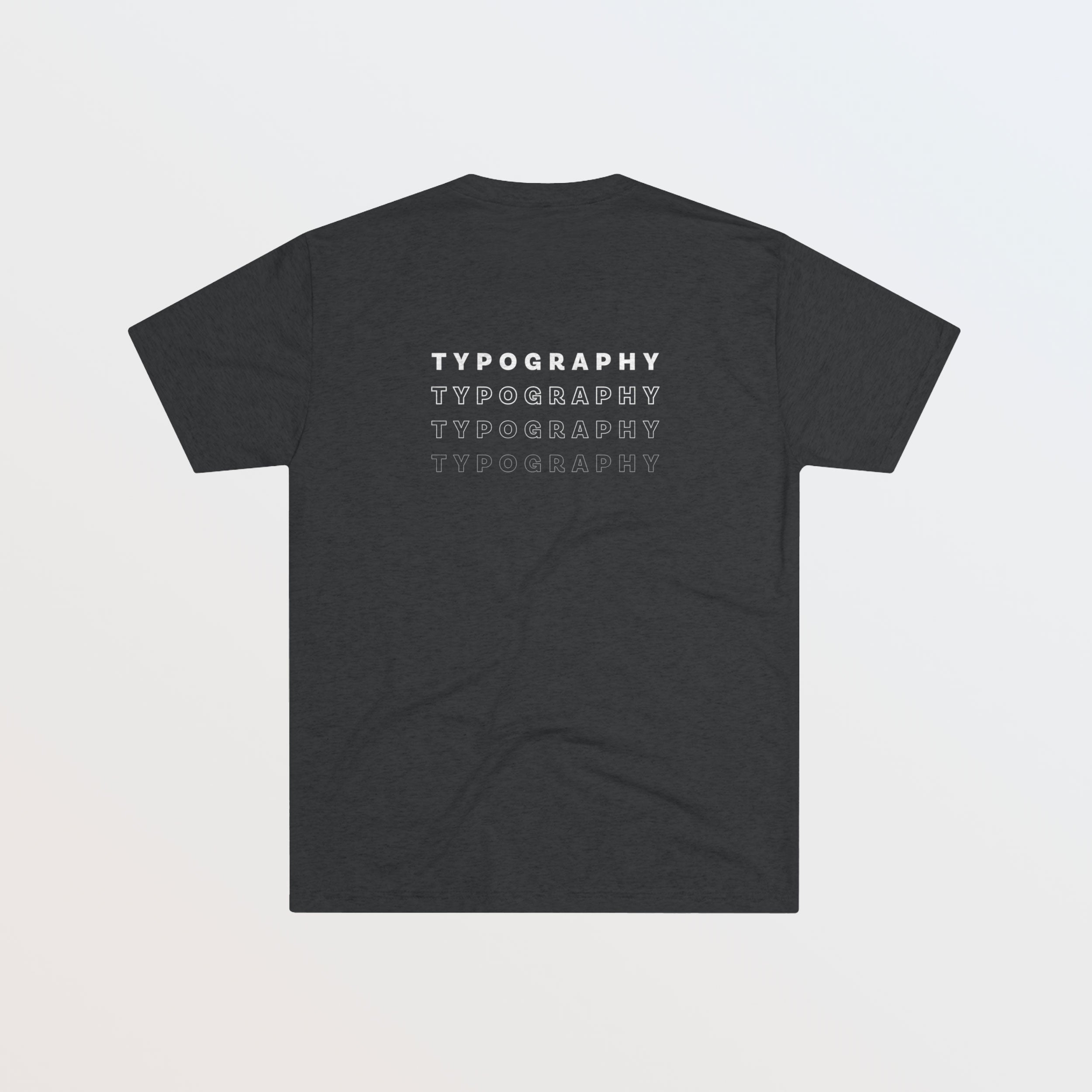 Typography | Tee Unisex Crew Tri-Blend