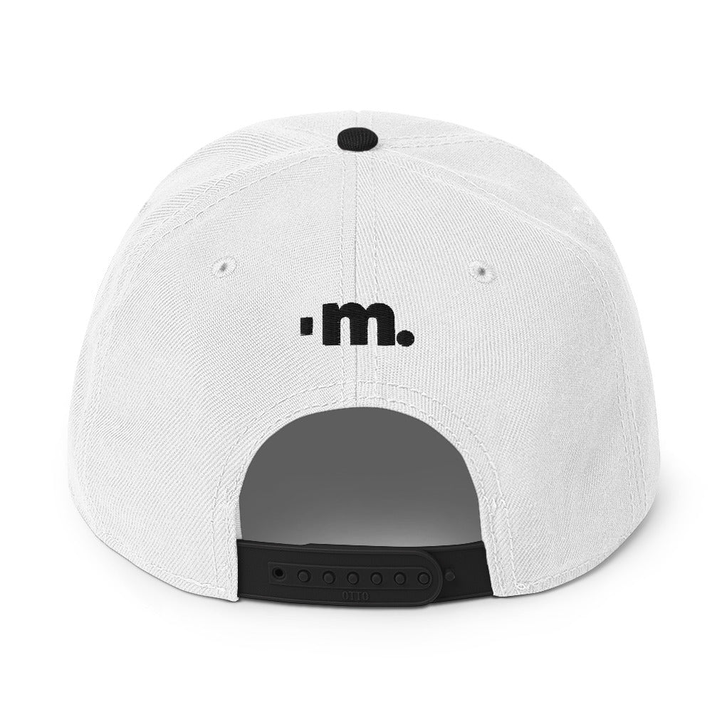 Minimalismo™ Hyphenated Snapback Hat (White)