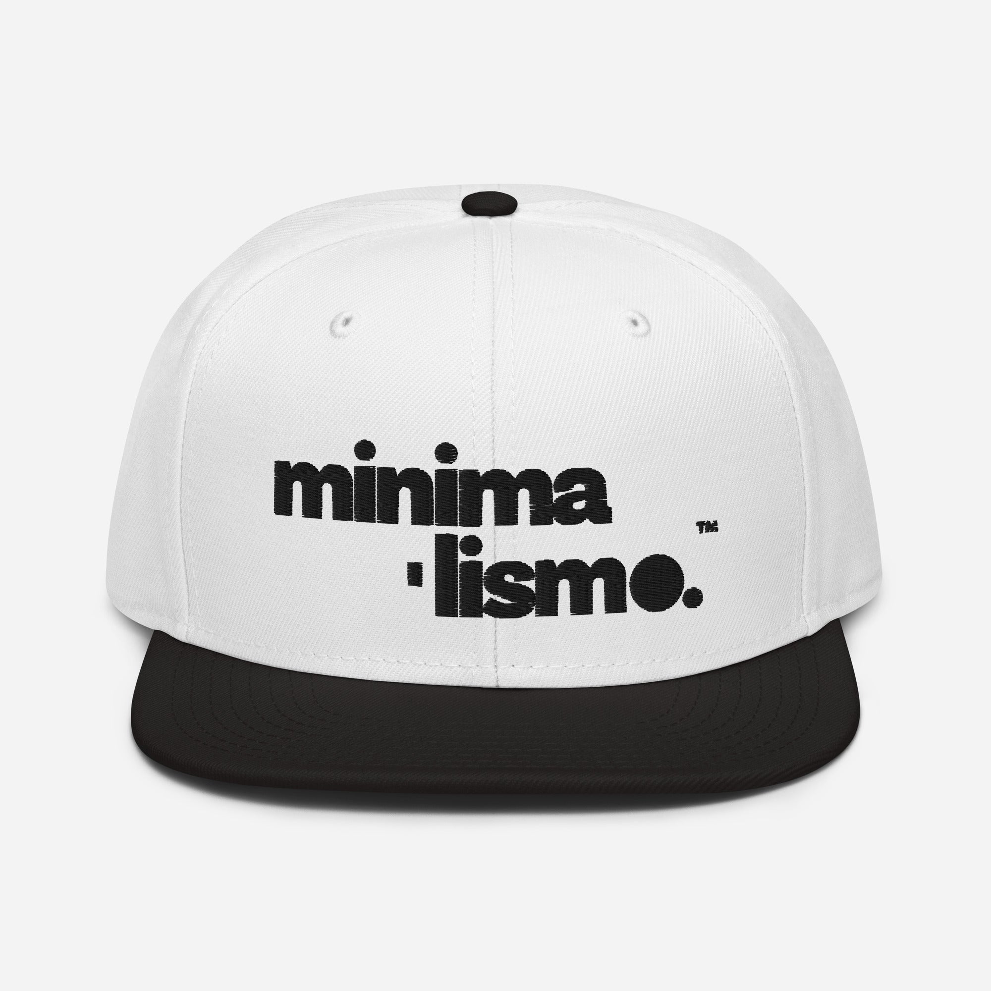 Minimalismo™ Hyphenated Snapback Hat (White)