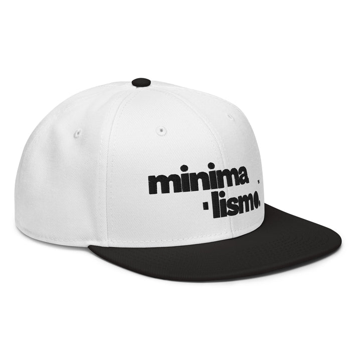 Minimalismo™ Hyphenated Snapback Hat (White)