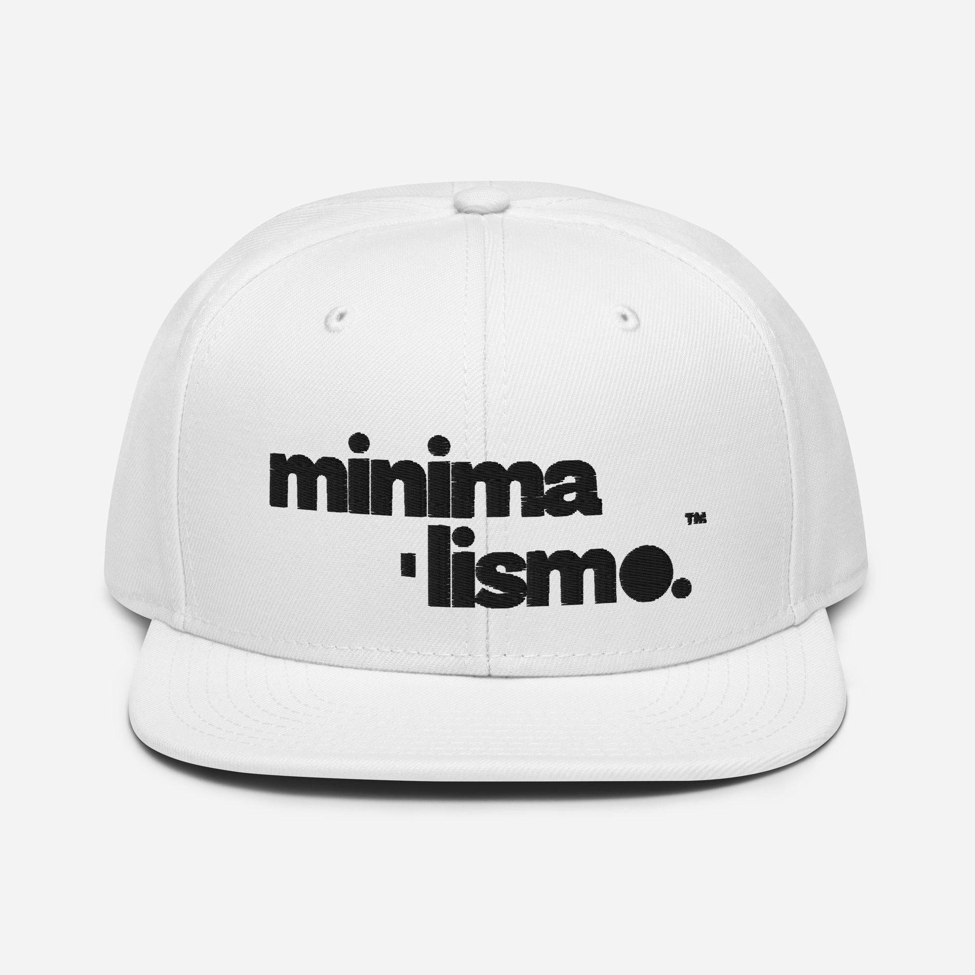 Minimalismo™ Hyphenated Snapback Hat (White)