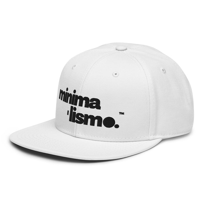 Minimalismo™ Hyphenated Snapback Hat (White)