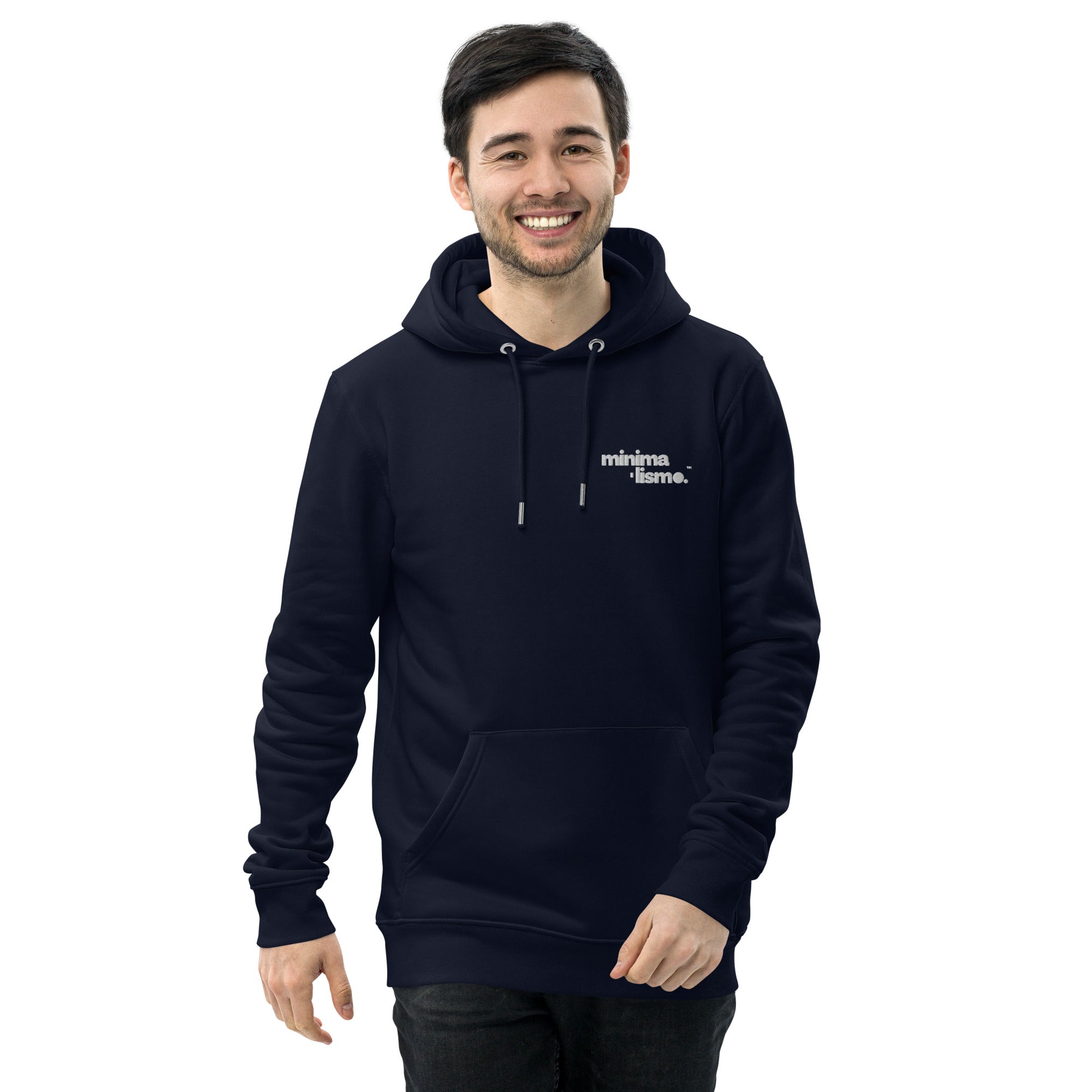 Minimalismo™ Unisex Essential Eco Hoodie with Intricate Embroidery